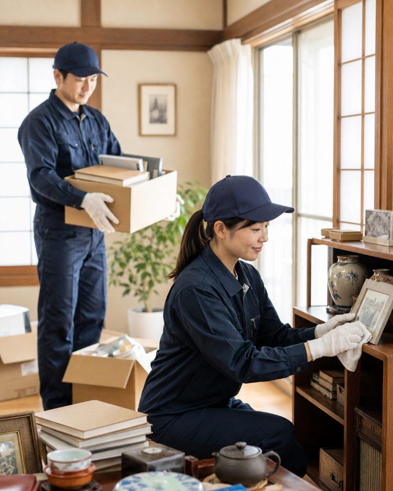 遺品整理・不用品回収の作業風景